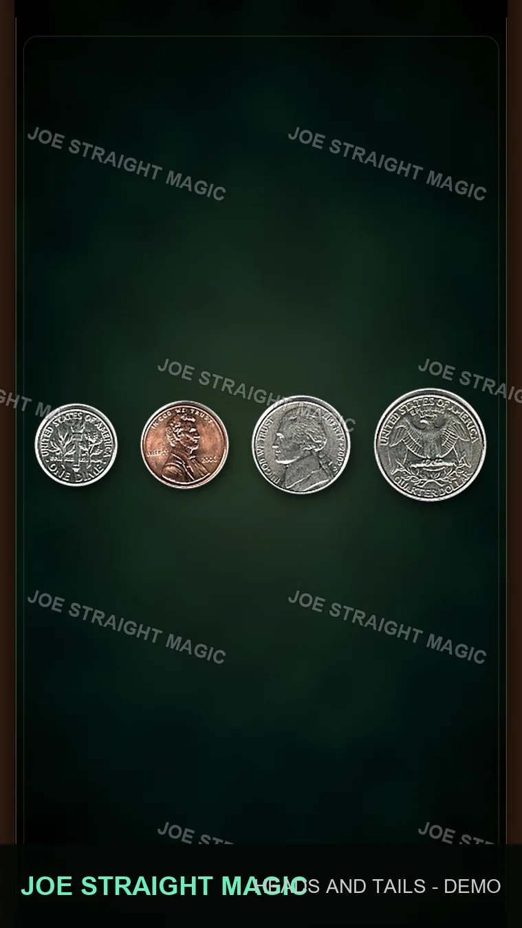 Protected heads and tails coin arrangement