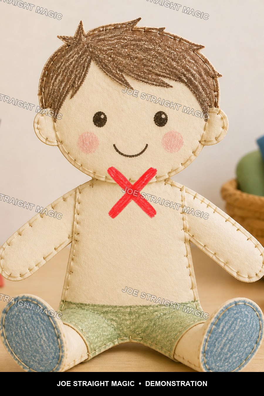 Protected Cute Craft poppet marked at the chest