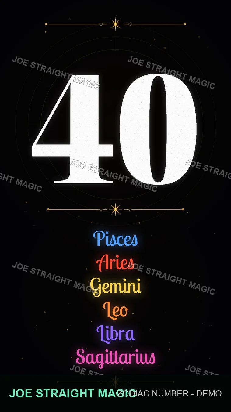 Protected Zodiac number 40 card